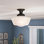 Cambridge 1-Light Flush Mount - Oil Rubbed Bronze