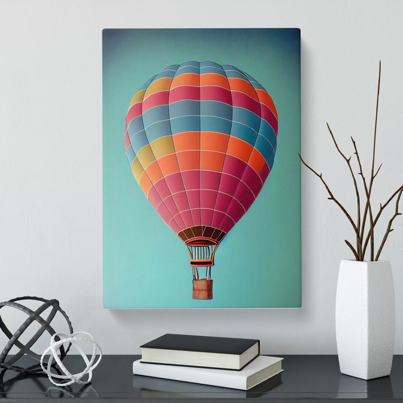 Pernilla Hot Air Balloon Traditional Vol.3 - Wrapped Canvas, 50cm H x 35cm W x 3cm D