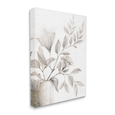«Traditional Floral Arrangement Leaves» par Cloverfield & Co. - peinture sur toile tendue