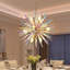 Dandelion 12 - Light Gold Sputnik Sphere Starburst Colorful Chandelier Rainbow Firework Pendant Lamp