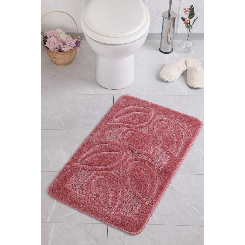 Tapis de bain antibactérien antidérapant, 23,6 po x 39,4 po | 100% polypropylène, hauteur des poils: 0,2 à 0,4 po | Lavable à la machine à 86 ° F, 1 362 g / m² | Parfait pour la sécurité et le confort de la salle de bain, design durable et élé