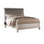 Tête de lit luxueuse en similicuir argenté avec tête de lit capitonnée 1pc-2096216050