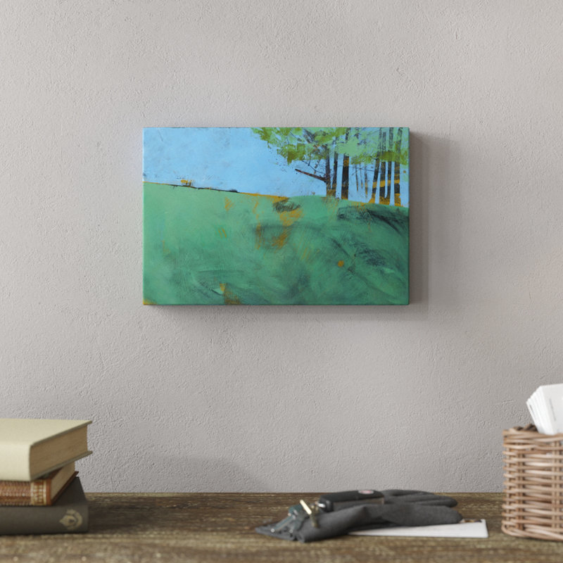 Token Trees Three by Paul Bailey - Painting Print, 20cm H x 30cm W, Wrapped Canvas