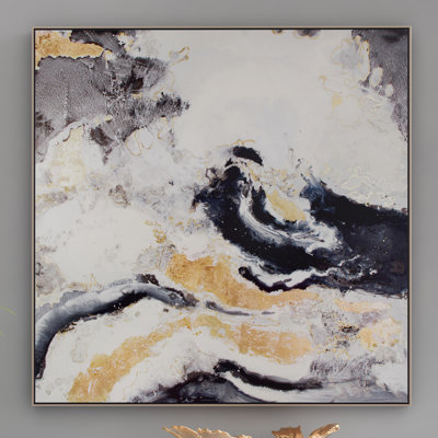 'Faction' - Floater Frame Painting Print on Canvas