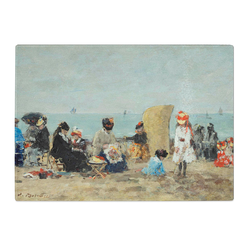Beach at Trouville Vol.6 by Eugene Boudin Chopping Board, 0.4cm H x 29cm W x 39cm L