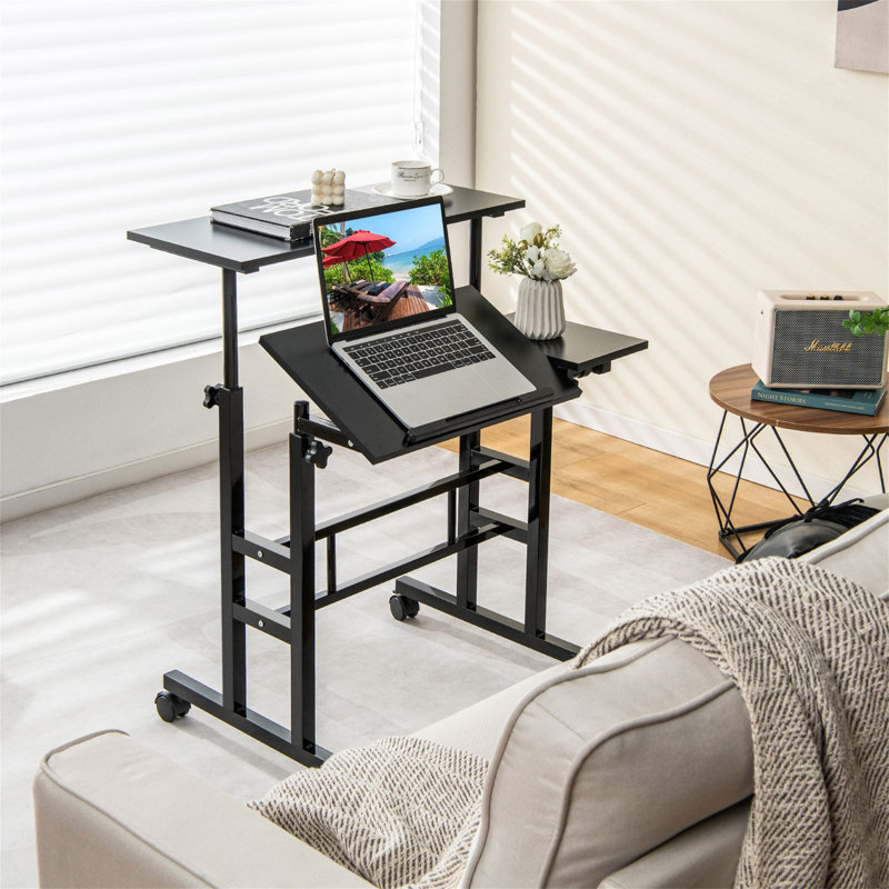 Adjustable Height Steel Computer Desk