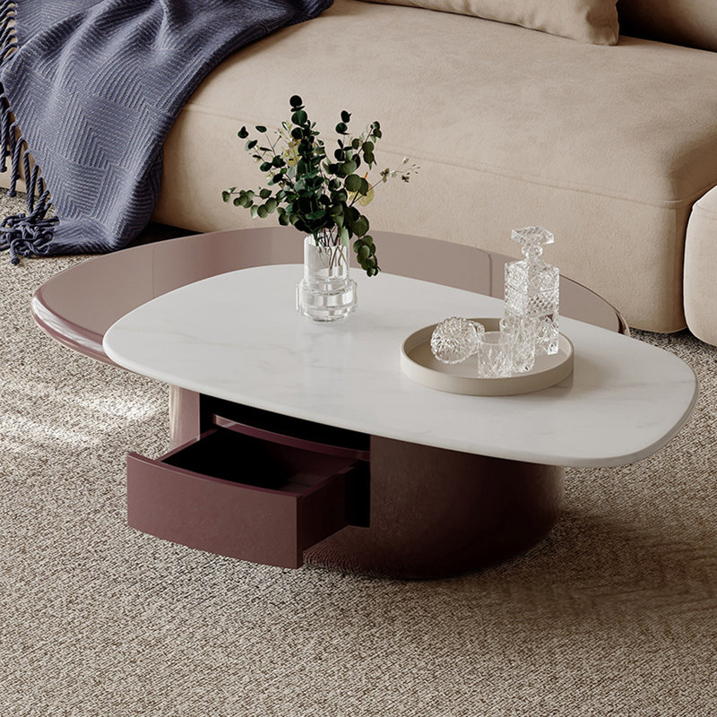 Irregular Shape  Wood Coffee Table