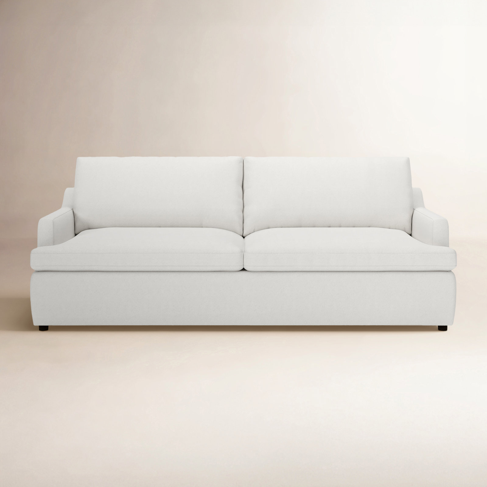 Essex 90" Upholstered Sofa, Macarena Beige Basketweave