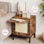 Table de bout en rotin, table de chevet en bois avec tablette de rangement-365796114-365796112