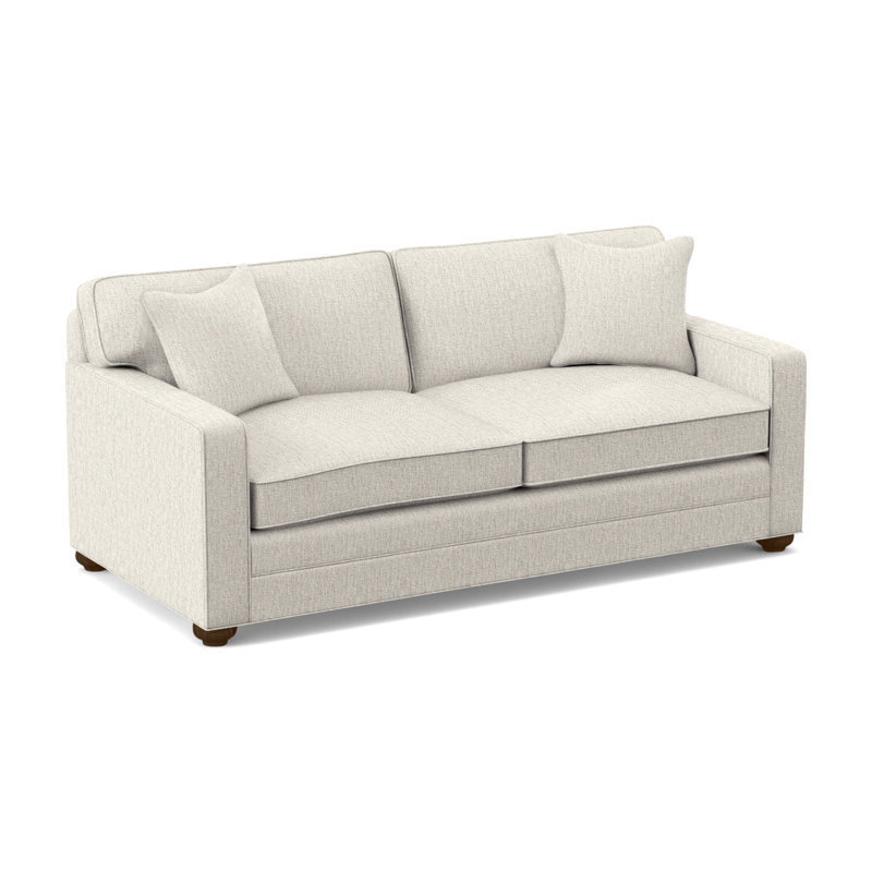 Canapé-lit Hillcrest, Chenille Nompton Snow Crypton®, La Havane