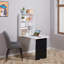 Curved MDF Steel Computer Desk