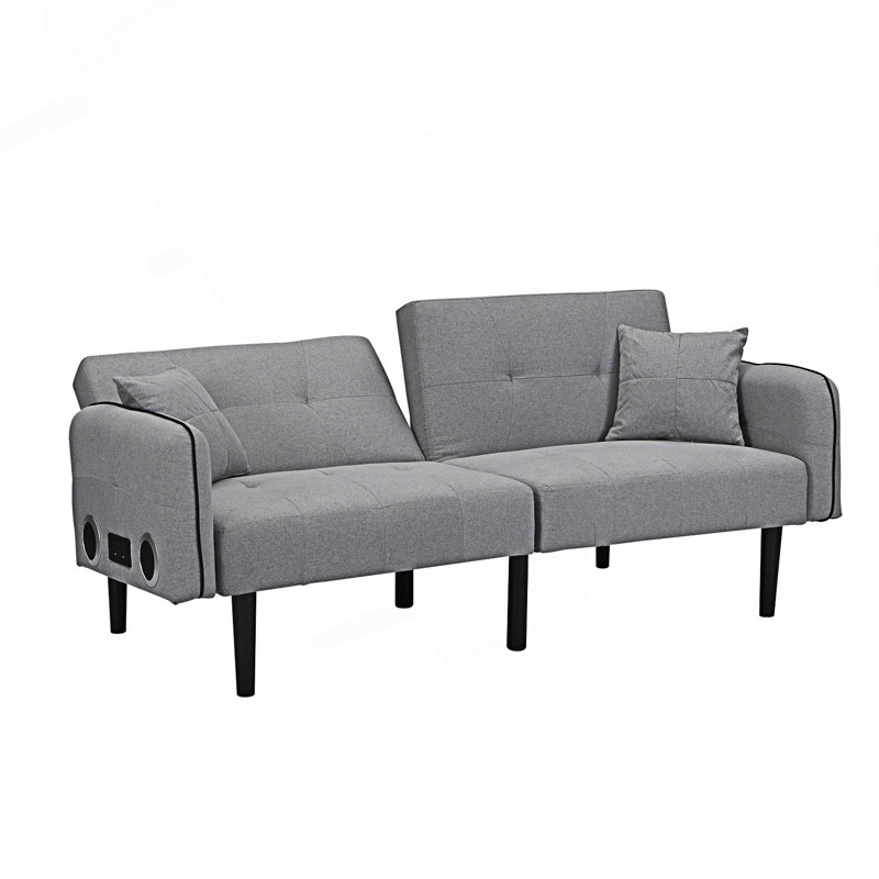 Comfy Couch, Folding Ottoman Sofa Bed With Stereo