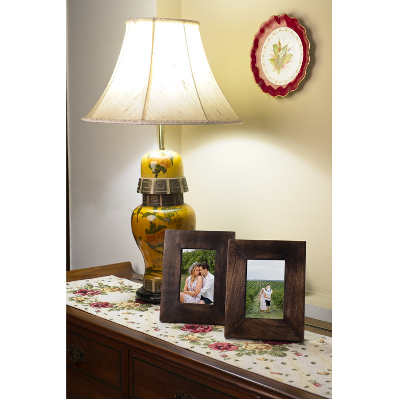 Caire Wood Matte Picture Frame, 6" x 4", White Wash