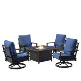 Timothe Outdoor 6 - Piece Conversation Set