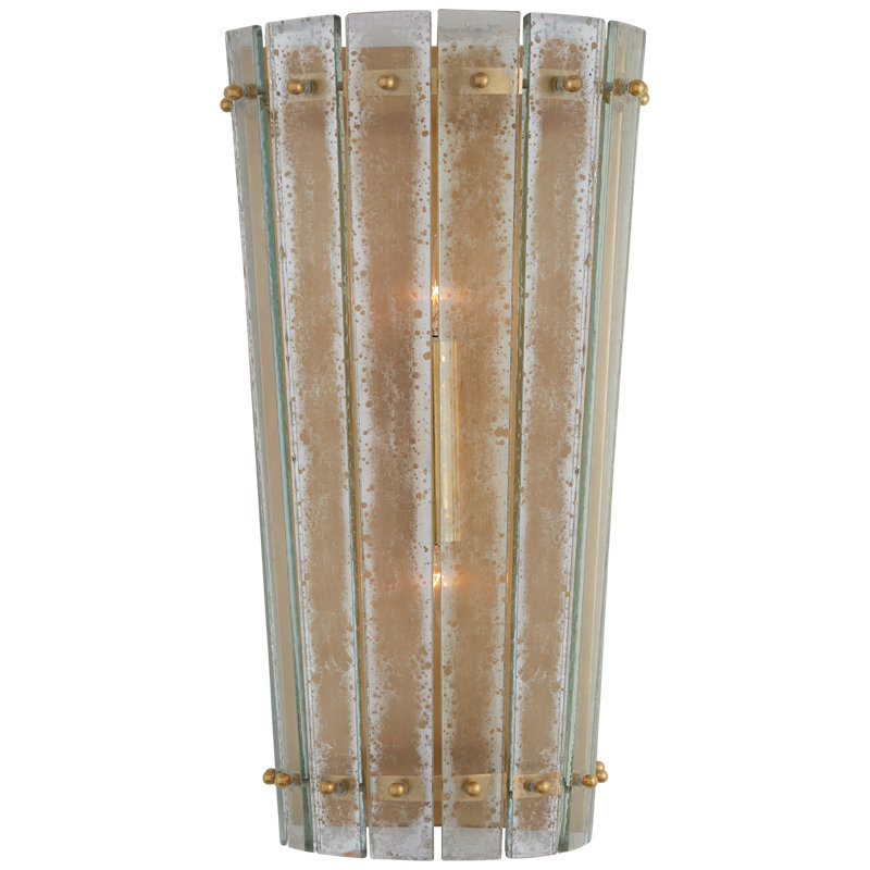 Cadence 2 - Light Flush Mounted Sconce, Antique Brass