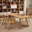 Bureau rectangulaire en bois massif Burlywood-638806284