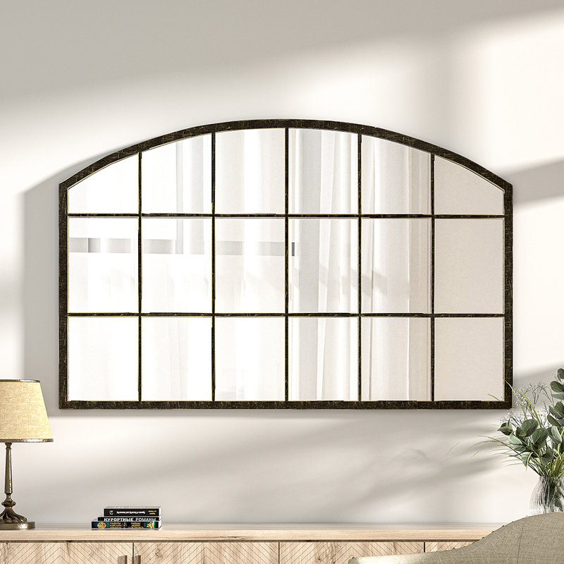 Iron Arch Mirror, 70.5 cm H x 110 cm W