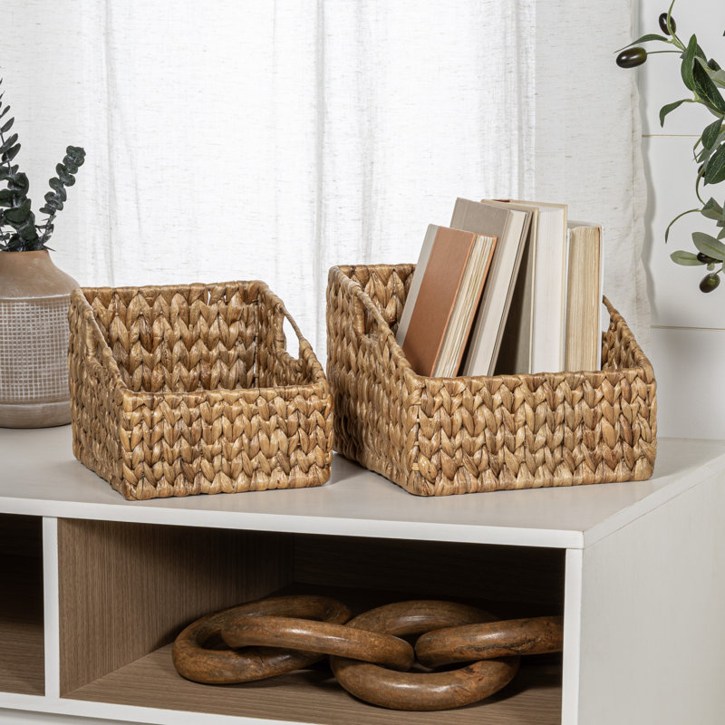 Happimess Wicker Decorative Basket, Natural