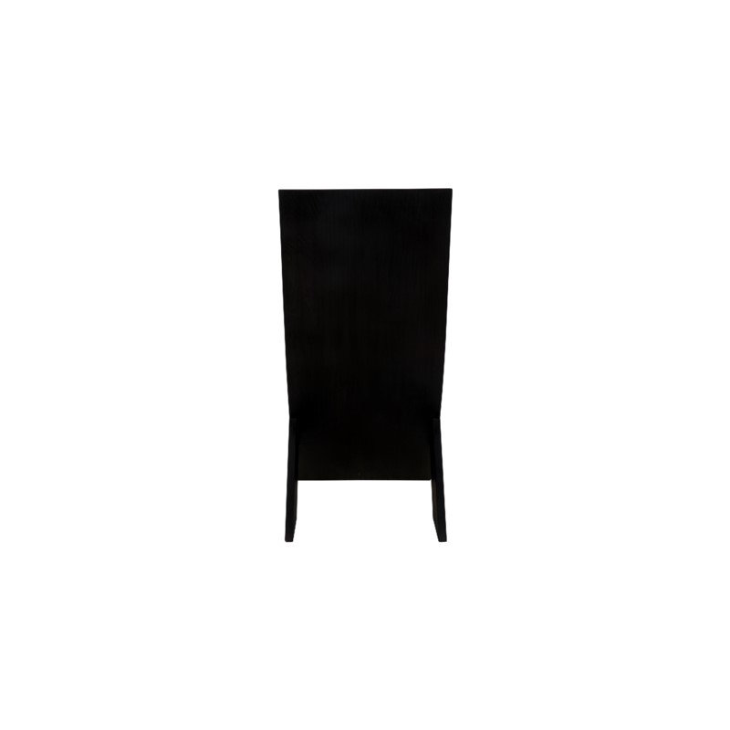 Tech Solid Wood Dining Chair, Charcoal Black