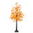 Pre-Lit Minimalist Autumn Maple Artificial Fall Tree With 96 Warm White LED Lights-950937706