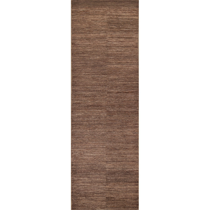 Tapis de couloir brun brun Gabbeh Kashkoli