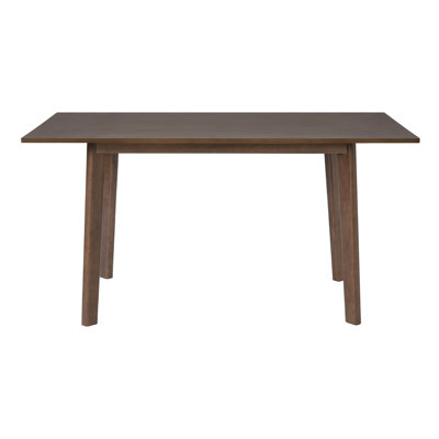 Spacious 60" Walnut Wood Dining Table, Rustic Farmhouse Style For Kitchen & Dining