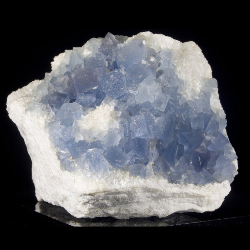 Fluorite bleue - Mine Blanchard, Nouveau-Mexique, États-Unis