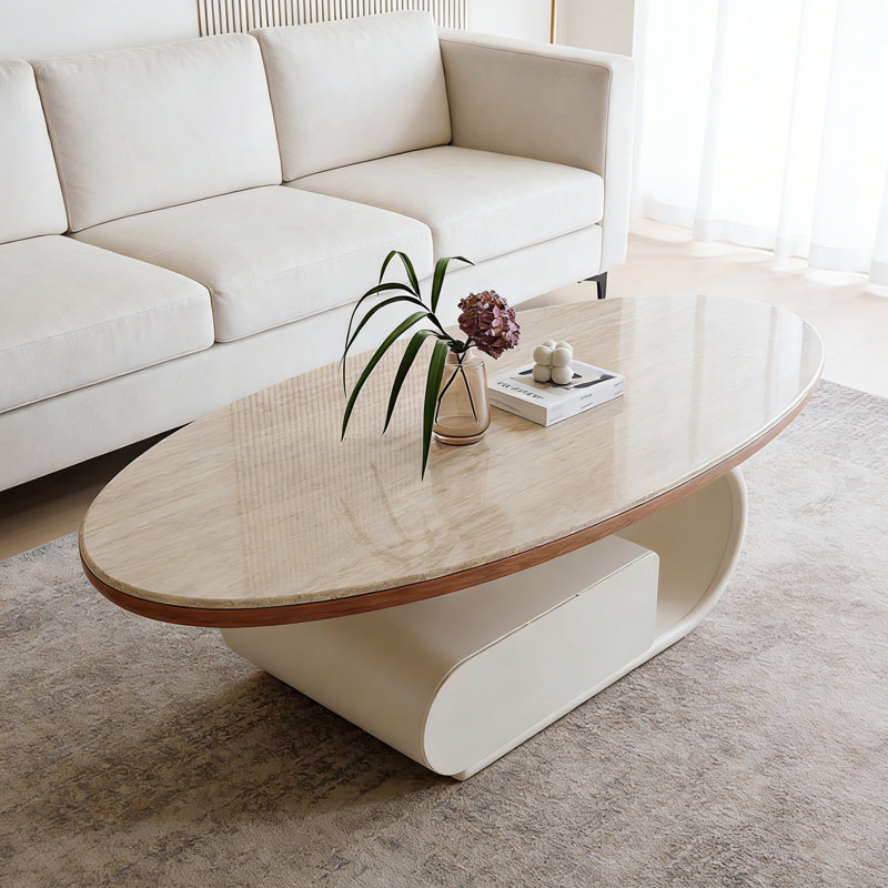Table basse moderne avec rangement de tiroir, 15.75" H x 51.18" L x 27.56" W