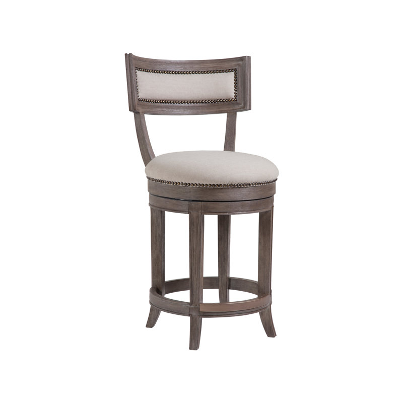 Cohesion Aperitif Swivel Counter Stool, Grigio, Counter Stool (24" Seat Height)