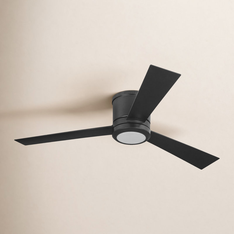 Ventilateur de plafond à DEL Rodrick, Bronze huilé avec pales bronze romain, 52 pouces