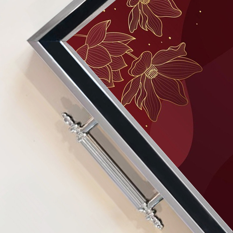 Élégant plateau en verre de 19,7 po x 11,4 po x 1,4 po | Fabrication 100% verre durable | Facile à nettoyer avec un chiffon humide | Idéal pour le service, la présentation décorative et l'organisation | Ajout élégant à la décoration intérieure