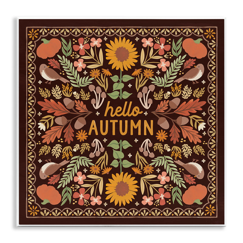 «Hello Autumn on Brown» par Laura Marshall