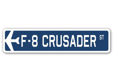 Plaque de rue Bart F-8 Crusader Air Force