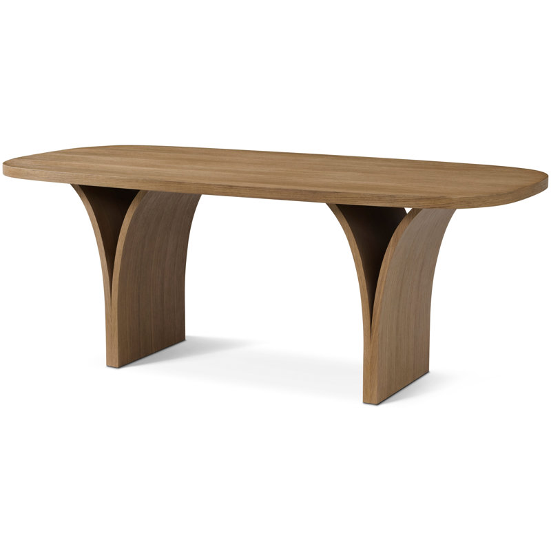 Seoul Dining Table, Natural, 30" H x 78.74" L x 39.37" W