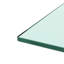 Table de centre rectangulaire moderne en verre transparent pour bureau personnel, auto-assemblage, grand rangement, table basse de 220 lb, installation facile