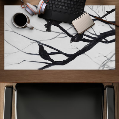 Birds and Branches Silhouette - Scenic Trees Gaming Mat