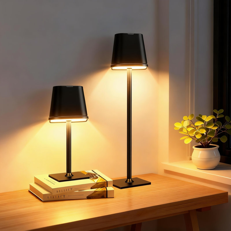 Cordless Table Lamps, 3 Stepless Dimming, 5000mah Rechargeable Battery Led Desk Lamp