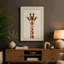 Giraffe Portrait Minimalist - Wrapped Canvas-250105200-250105202