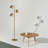 Jacob 64 in. Mid-Century Modern 3-Light Adjustable LED Floor Lamp with 3 Metal Cone Shades