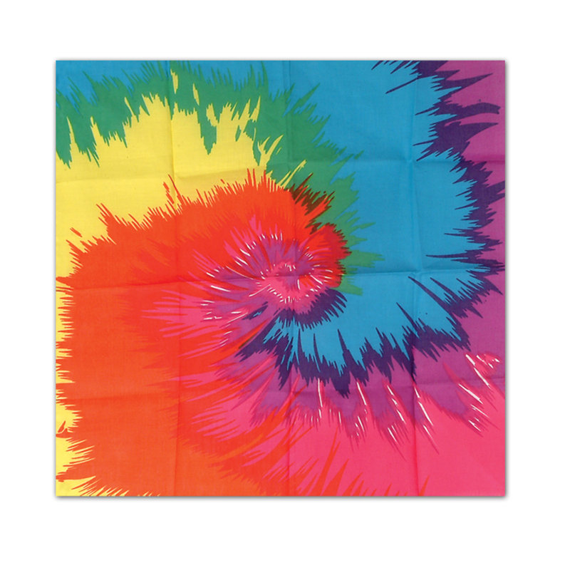 Bandana Funky Tie-Teint - 22 po x 22 po - paquet de 12