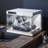Shoe Storage Box With Smart Control Doors And LED Lights, Stackable Large Shoe Containers For Sneakers(1 Pcs)