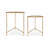 Tamara Mirrored Glass Top Nesting Tables