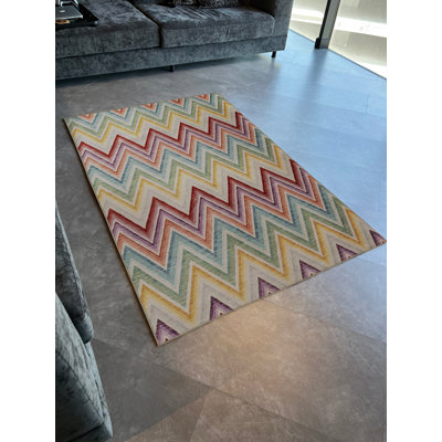 Tapis décoratif multicolore Mira