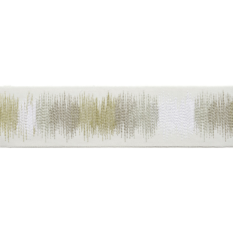 Tissu de bordure à résonances, Jaune/blanc