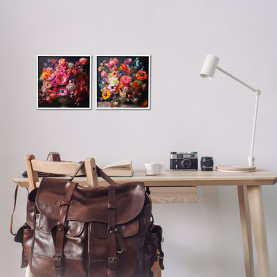 «Stack Still Life Floral Arrangement», ensemble de 2 giclées par Lazar Studio
