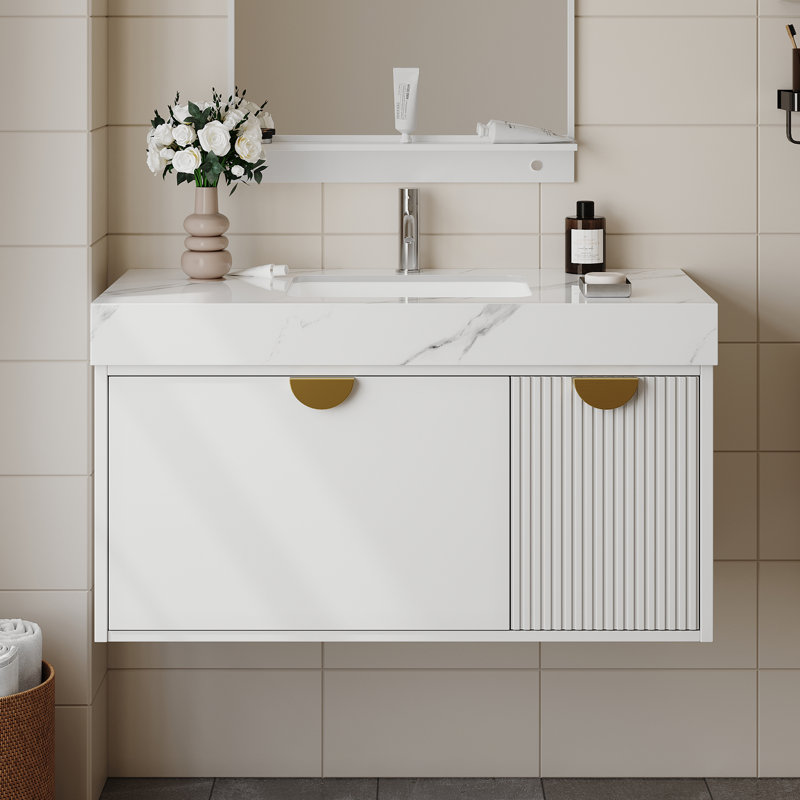 35.4" Single Bathroom Vanity with Top