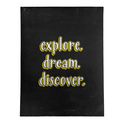 Quotes Chenille Indoor Rug