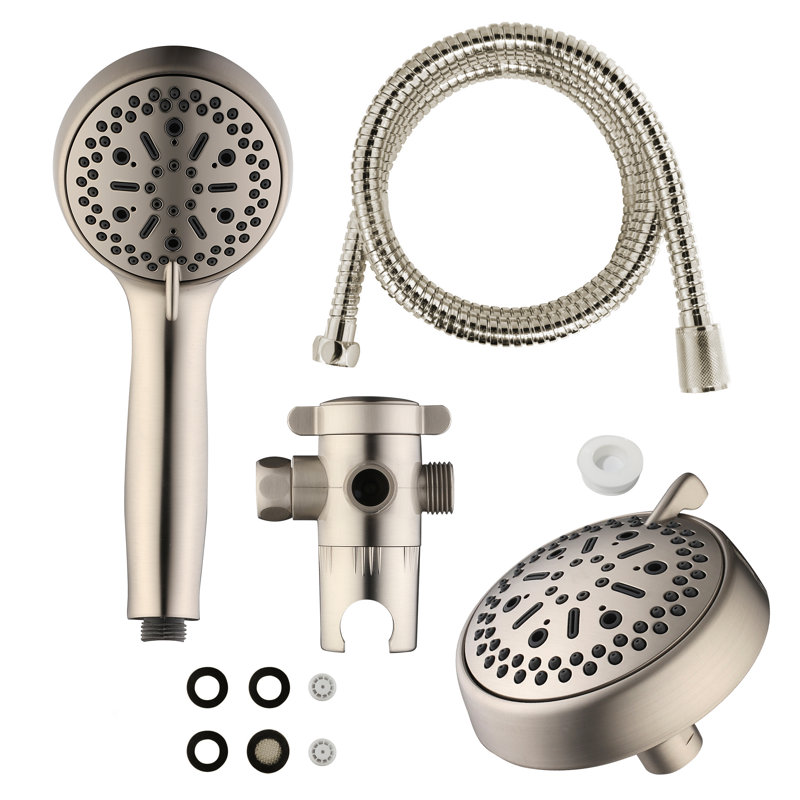 Dual Shower Head 2.5 GPM GPM, Satin Nickel