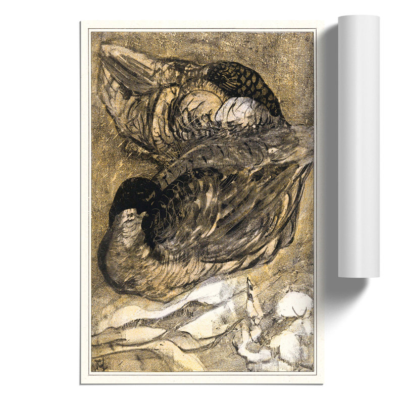 Two Sleeping Ducks by Theo van Hoytema - Frameless Print, 42cm H x 30cm W x 0.1cm D