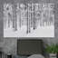 «Winter Snow Covered Birch Trees On The Hillside Nature Landscape Forest Modern» sur toile-99543113